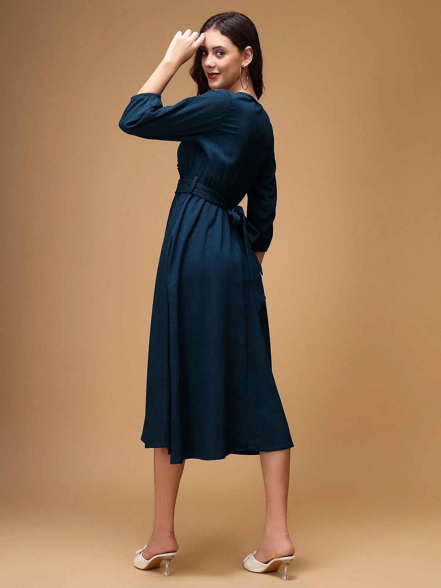 Ayesha Blue Midi Dress