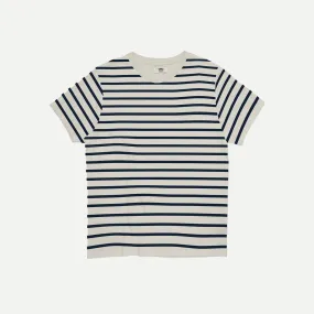 Erstwhile - T-Shirt Stripes | Beige/Navy