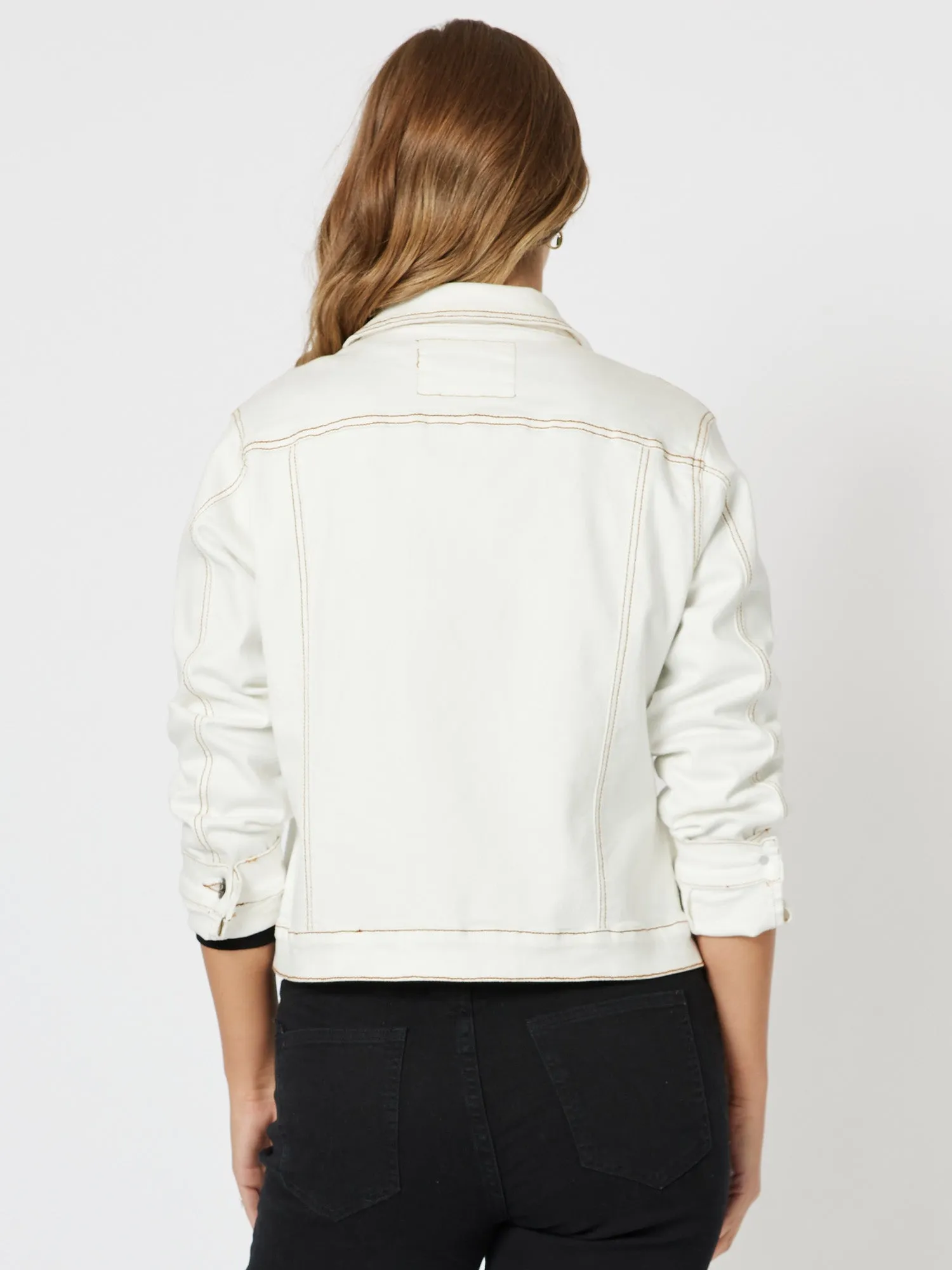 Frankie Denim Jacket - Ivory