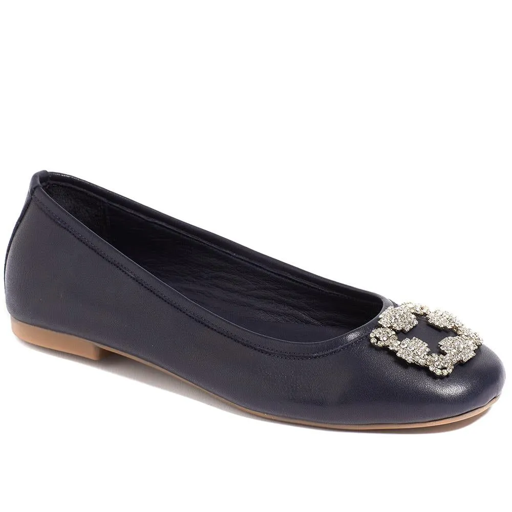 Giorgiana Embellished Ballet Pumps - GIORGIANA / 323 918