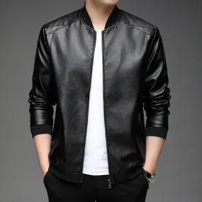 leather jacket for men classic leather jacket warm jacket