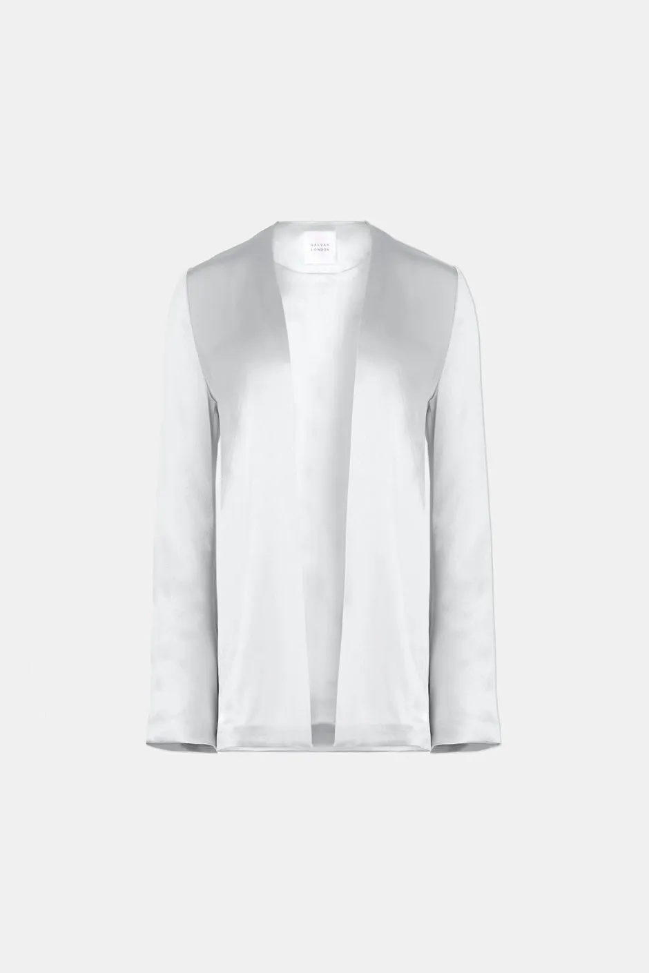 Satin Slip Jacket - Platinum