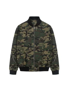 Thesupermade Camouflage Bomber Jacket