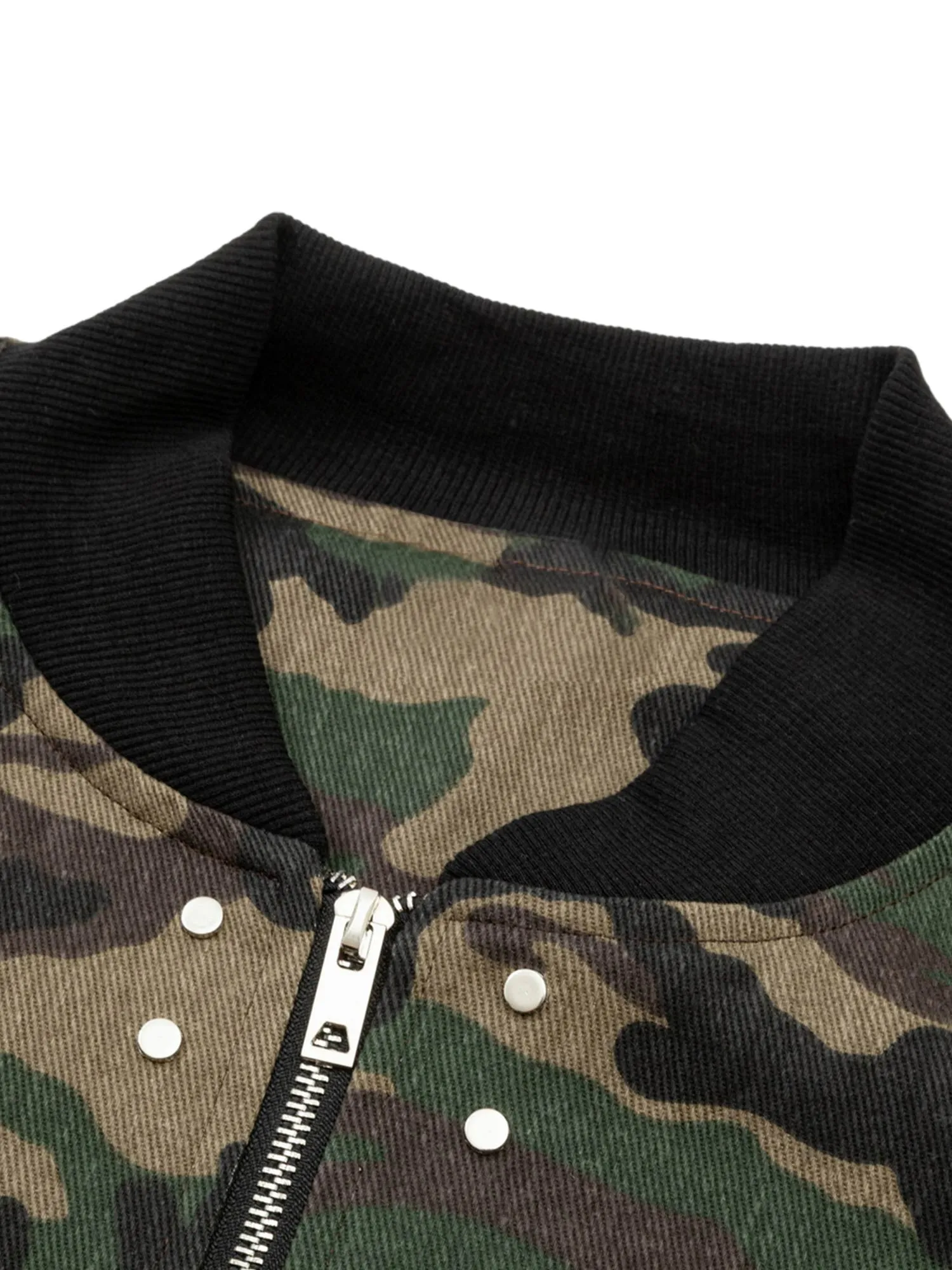 Thesupermade Camouflage Bomber Jacket