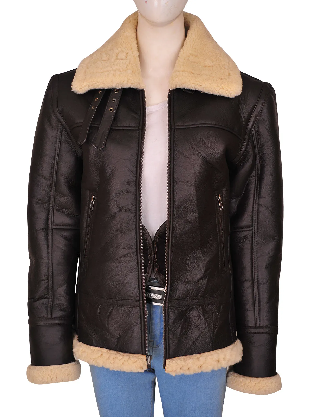 Women's B3 Bomber Shearling Aviator Jacket