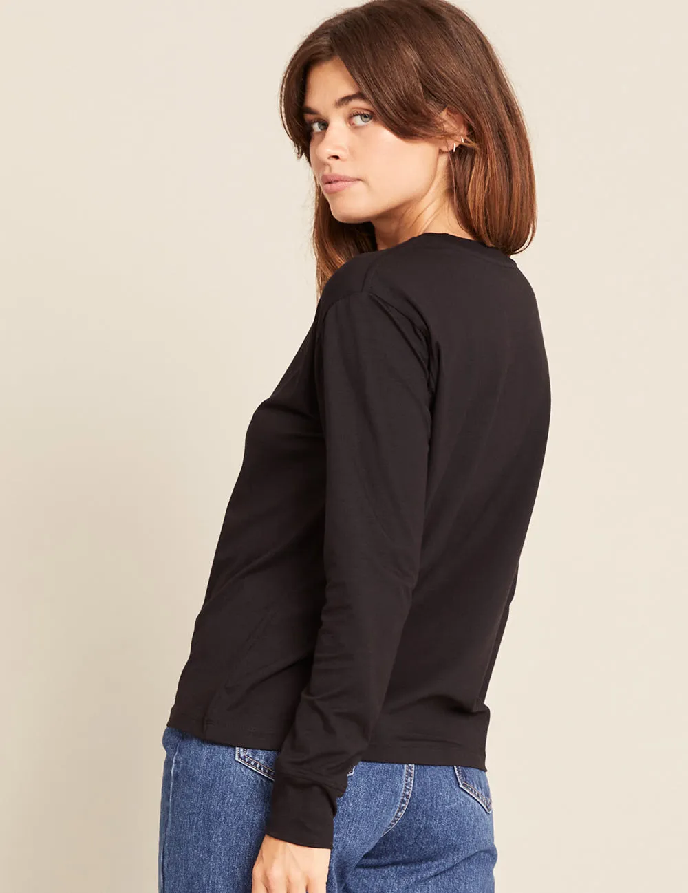 Women's Classic Long Sleeve T-Shirt - Black